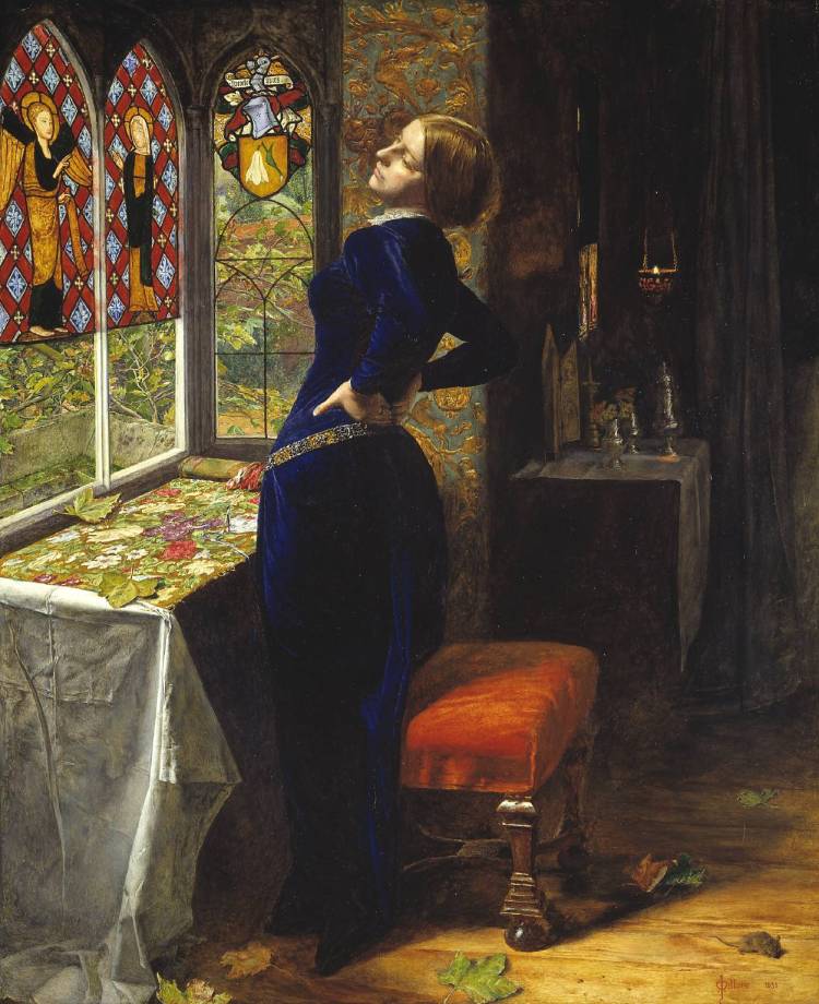 Mariana 1851 by Sir John Everett Millais, Bt 1829-1896